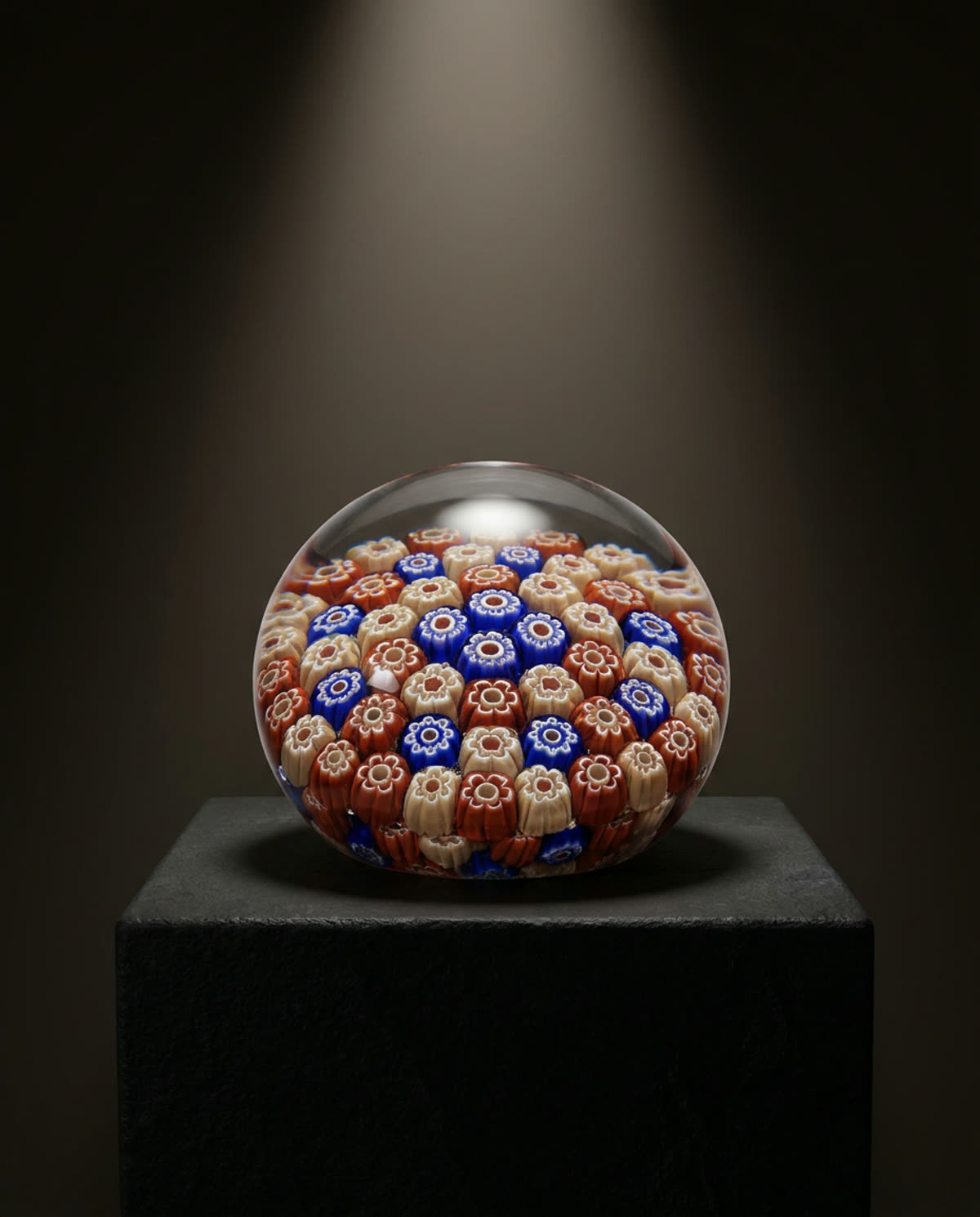 Desert Millefiori, glass paperweight (concept render)