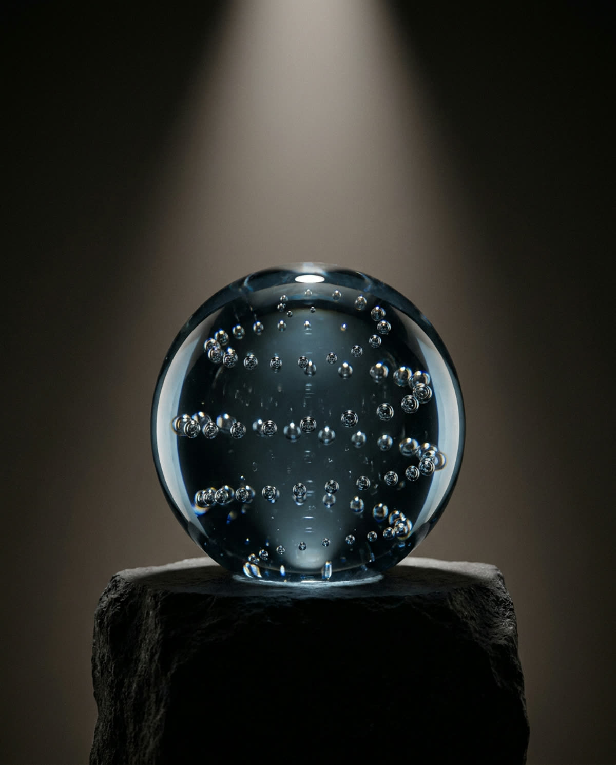 Night Bubble, glass paperweight (concept render)