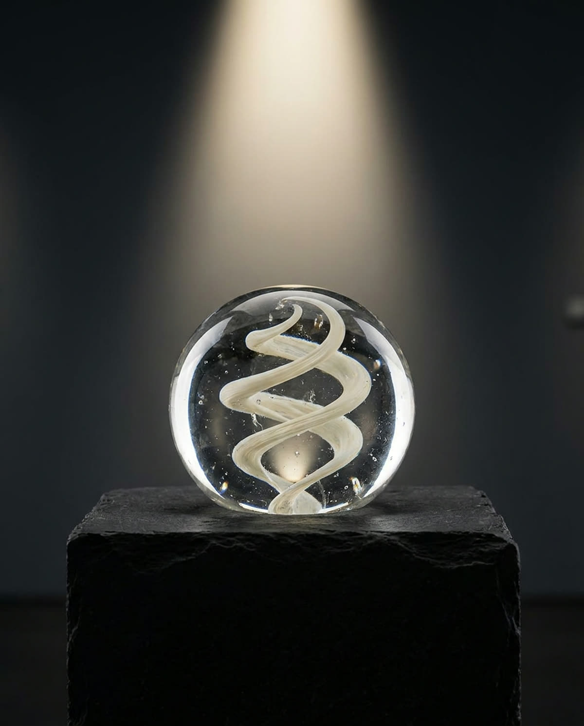 Clear Orbit, glass paperweight (concept render)